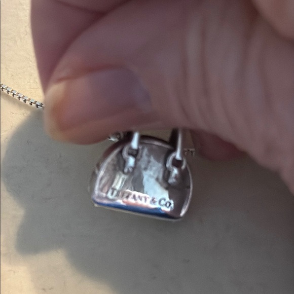 Tiffany &Co Sterling Silver Handbag And Heart Pendant - Picture 4 of 4